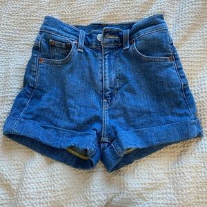 Levi’s High Rise Denim Shorts